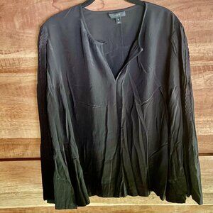 JCrew Women's Blouse 100% Silk Sz L